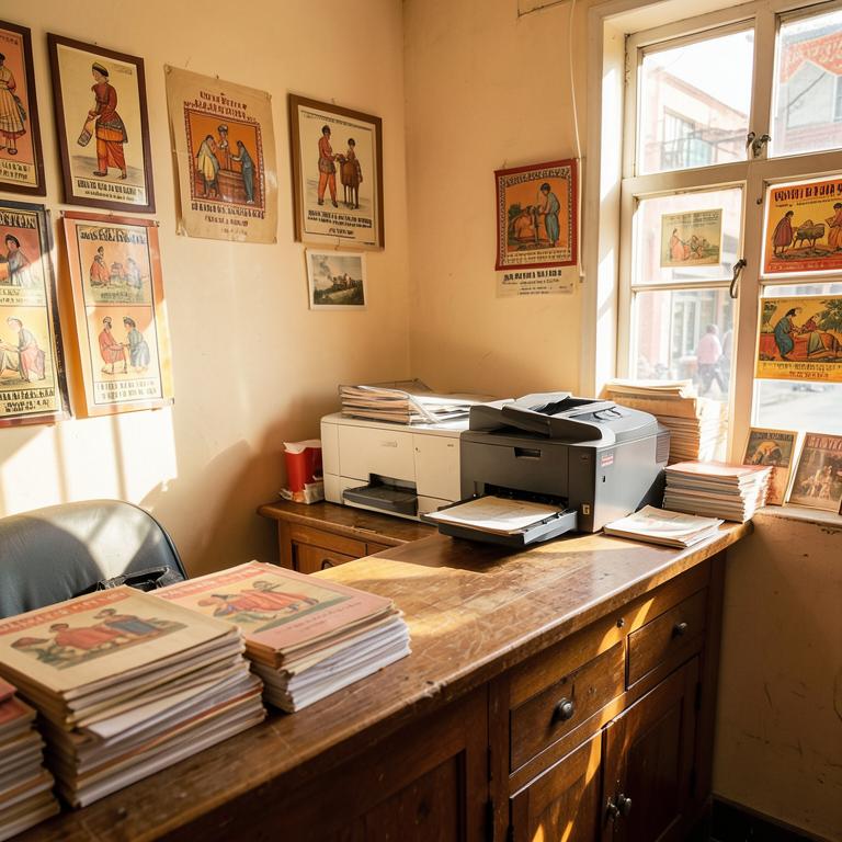 Inside Sameera Xerox & Internet Center